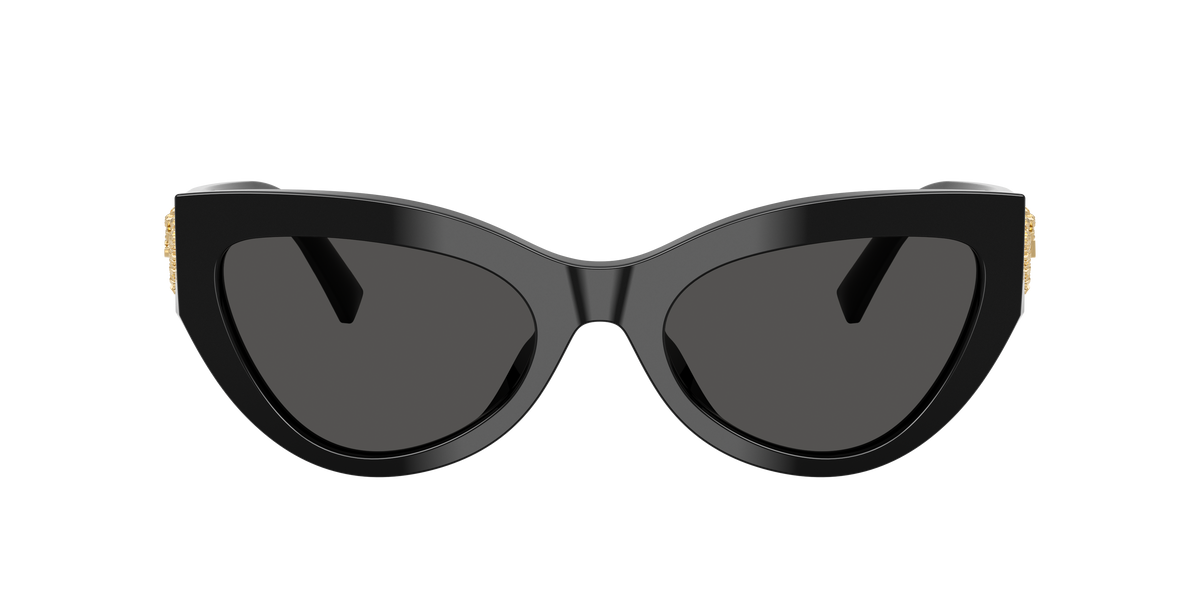 Gafas de sol Dolce & Gabbana DG4536 501/87 cat-eye negras, vista frontal