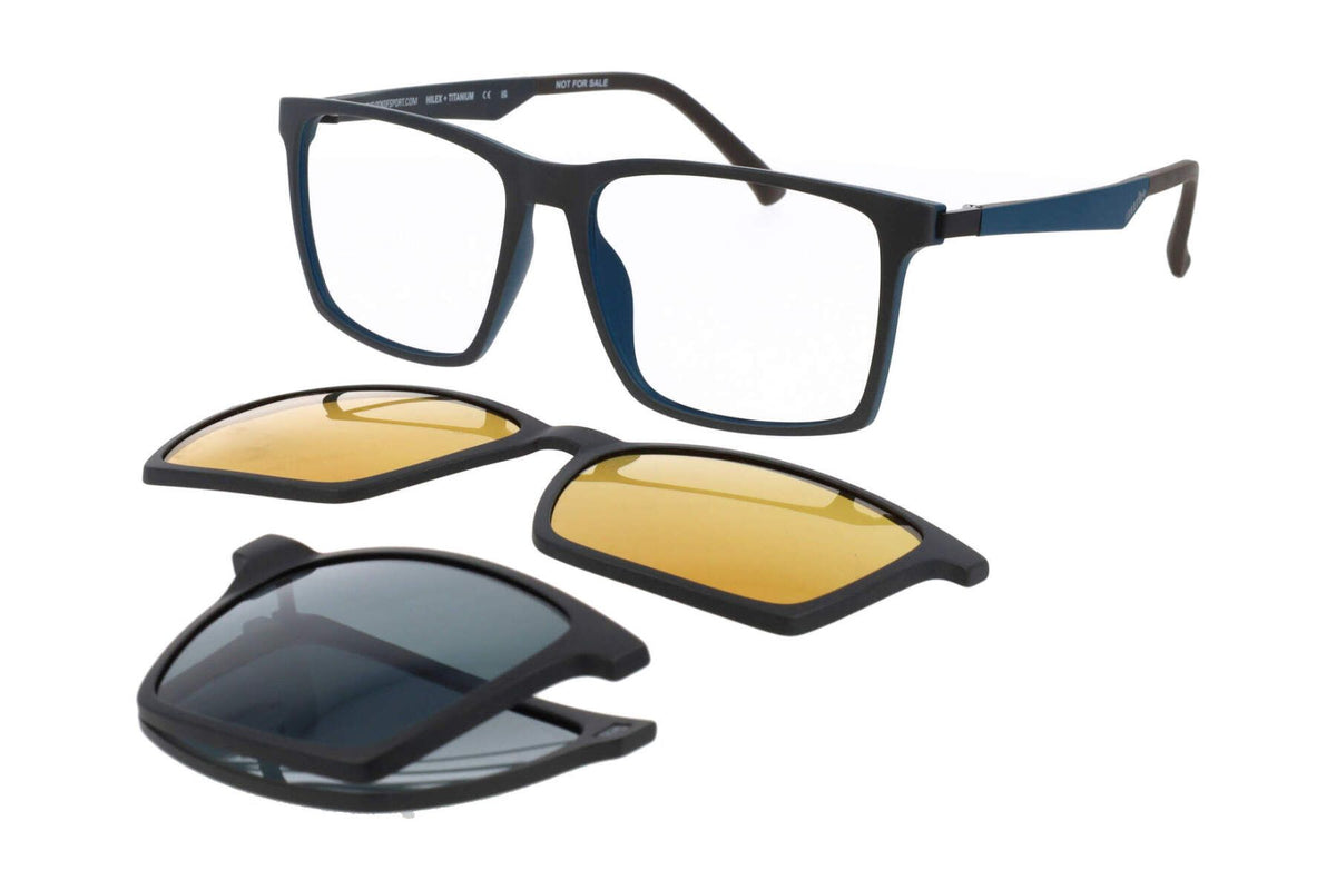 Gafas graduadas RH+ Clip-on negro y azul, foto 2
