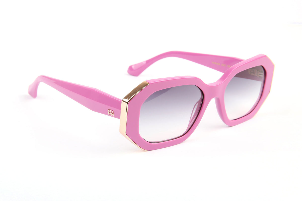 Gafas de sol Ana Hickmann AH9465 D02 rosa, lentes grises