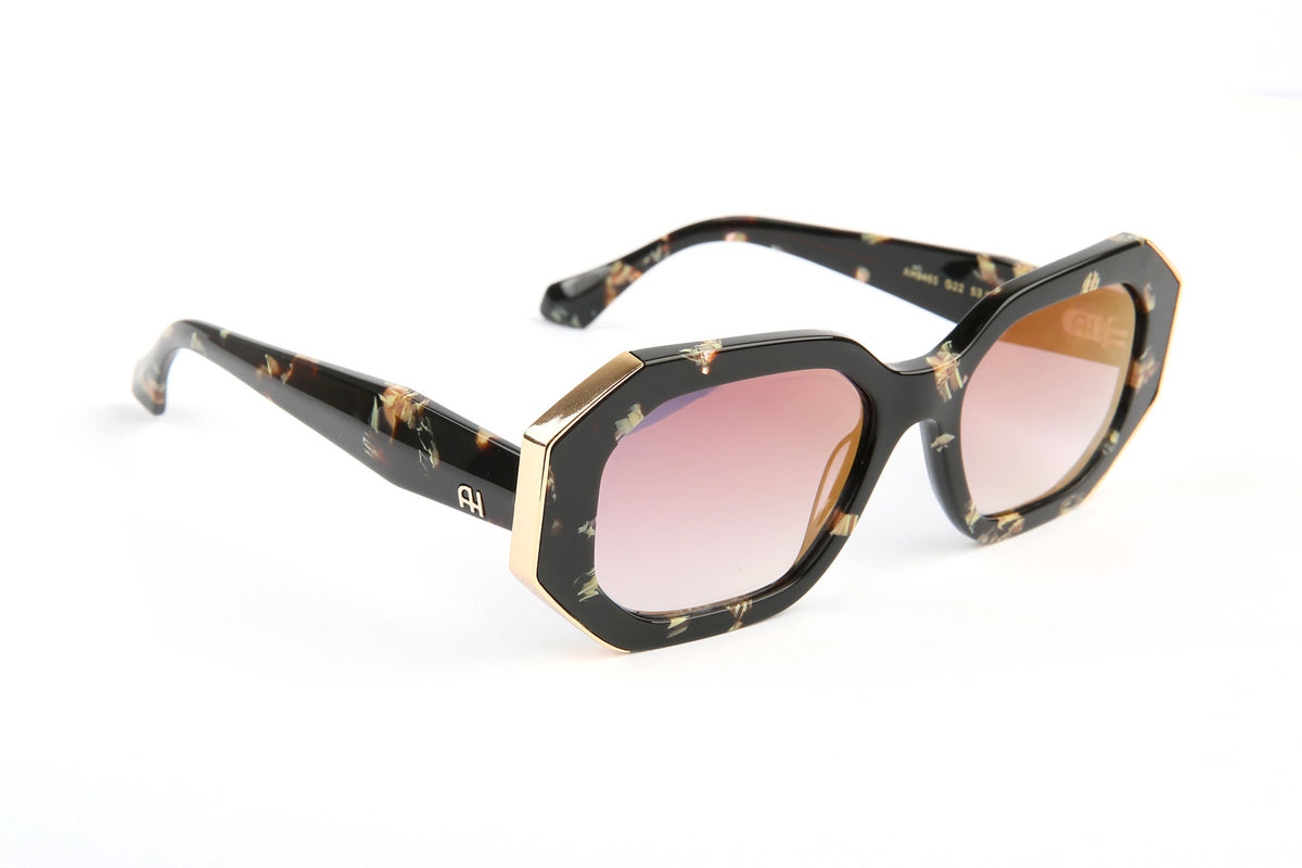 Gafas de sol Ana Hickmann AH9465 G22 carey, lentes marrón-rosadas