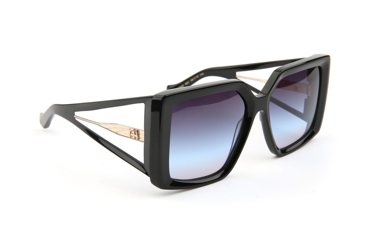 Gafas de sol Ana Hickmann AH9503 A01 negro con varillas caladas