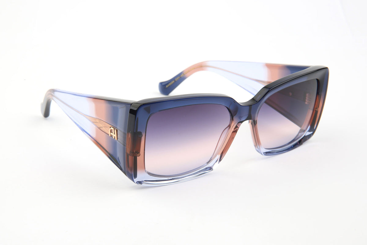 Gafas de sol Ana Hickmann AH9504 C01 azul y rosa degradado transparente