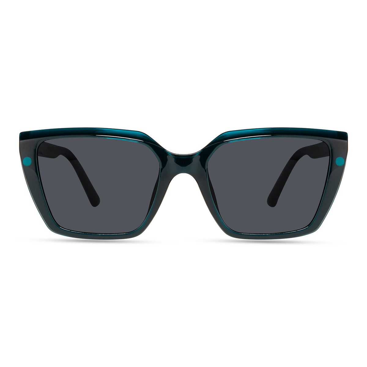 Gafas ECO Arizona FPTO cat-eye verde petróleo con lentes de sol