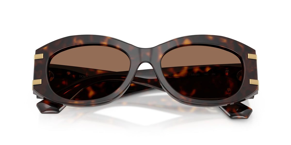 Gafas de sol Dolce & Gabbana DG4502 502/73 ovalada havana, foto 5