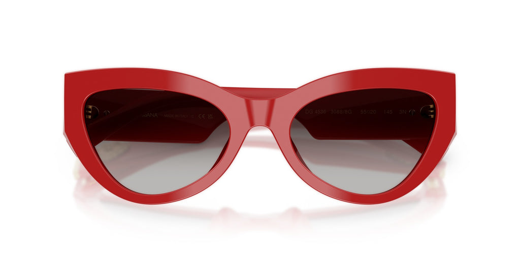 Gafas de sol Dolce & Gabbana DG4536 3088/8G cat-eye roja, foto 5