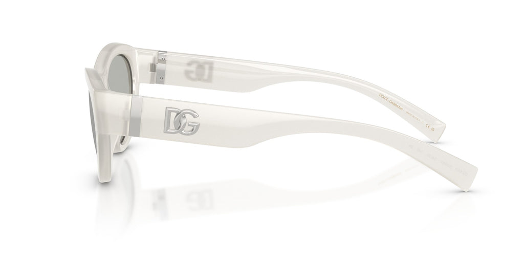 Gafas de sol Dolce & Gabbana DG6207 3039/8V ovalada blanca perlada, foto 3