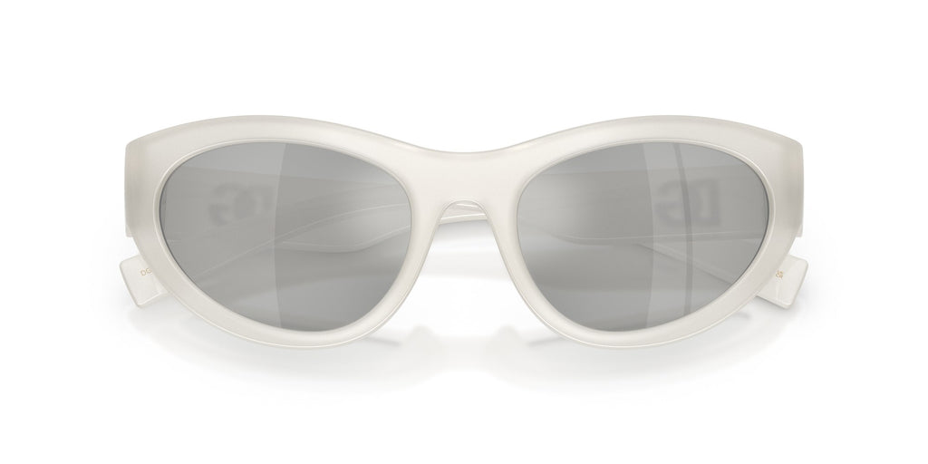 Gafas de sol Dolce & Gabbana DG6207 3039/8V ovalada blanca perlada, foto 5