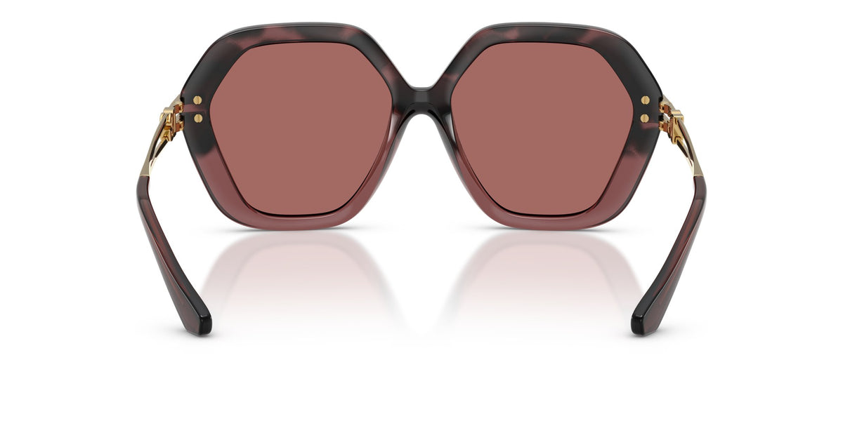 Gafas de sol Dolce & Gabbana DG6210 3493/69 hexagonal havana y burdeos, foto 4