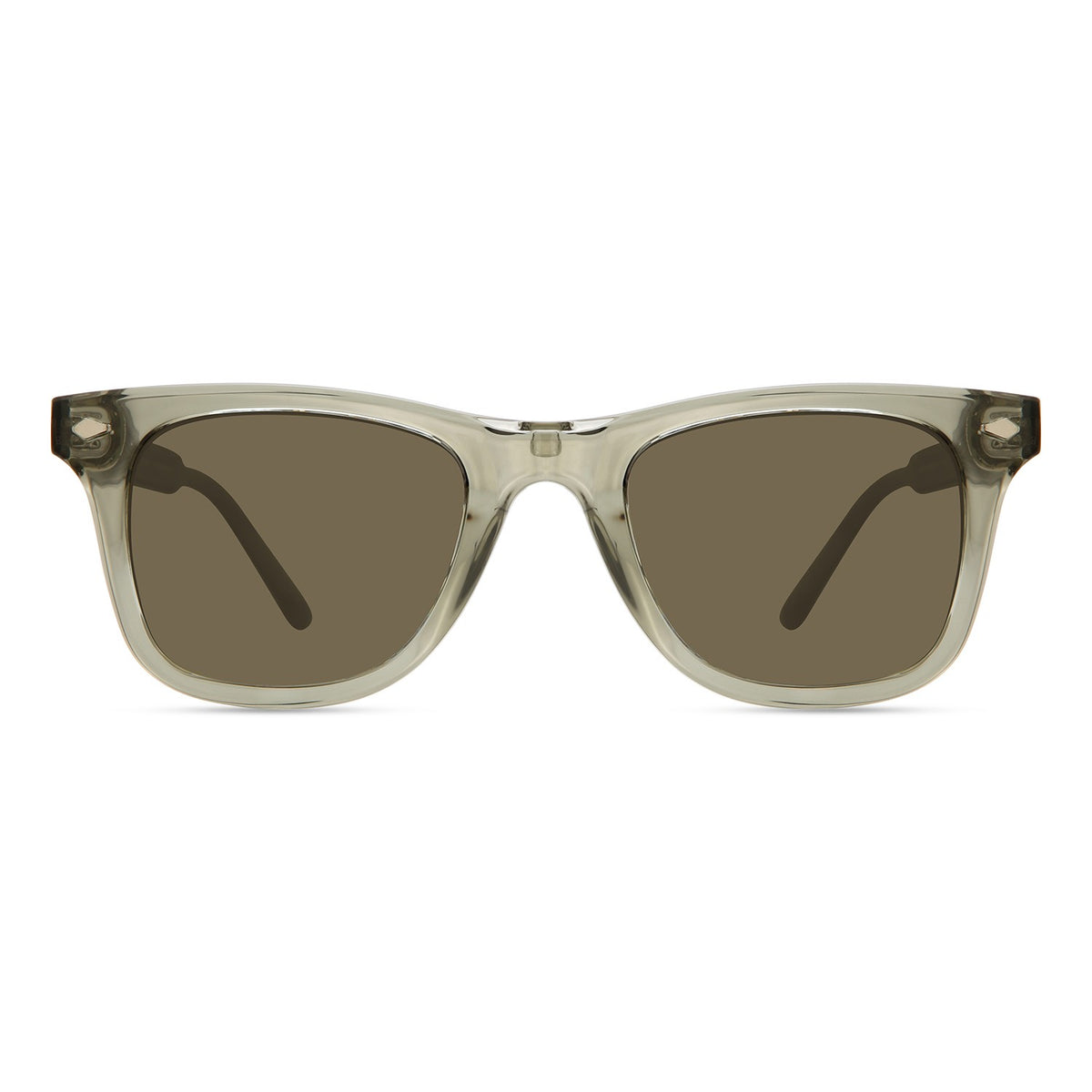 Gafas ECO Grove LGRY gris transparente, vista frontal