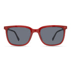 Gafas ECO Fir FBURG cuadrada burdeos con lentes de sol