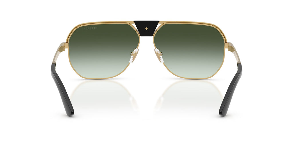 Gafas de sol Versace VE2294 1002/8E aviador dorado verde, foto 4