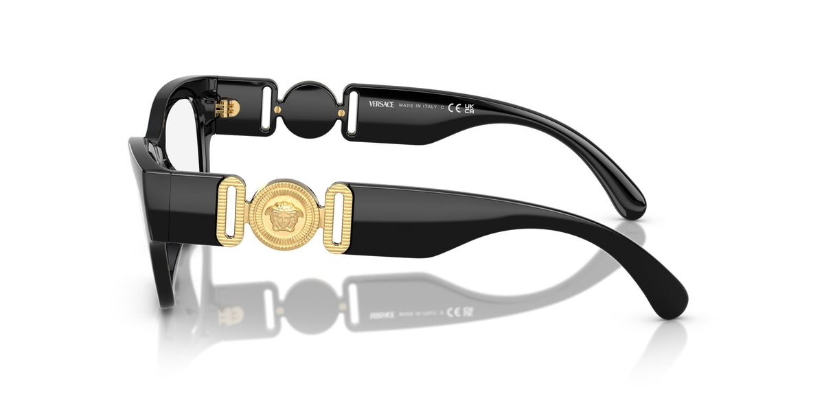 Montura de vista Versace VE3367U GB1 cat-eye negra, foto 3