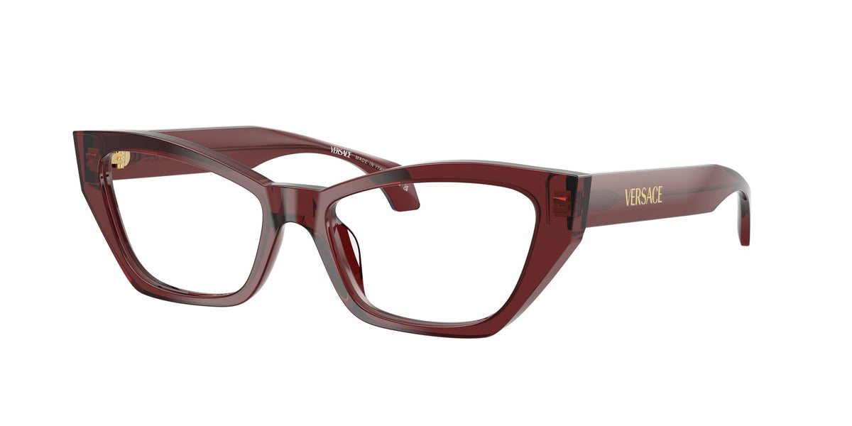 Montura de vista Versace VE3373U 5512 cat-eye burdeos transparente, foto 2