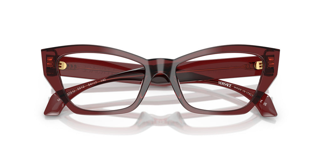 Montura de vista Versace VE3373U 5512 cat-eye burdeos transparente, foto 5