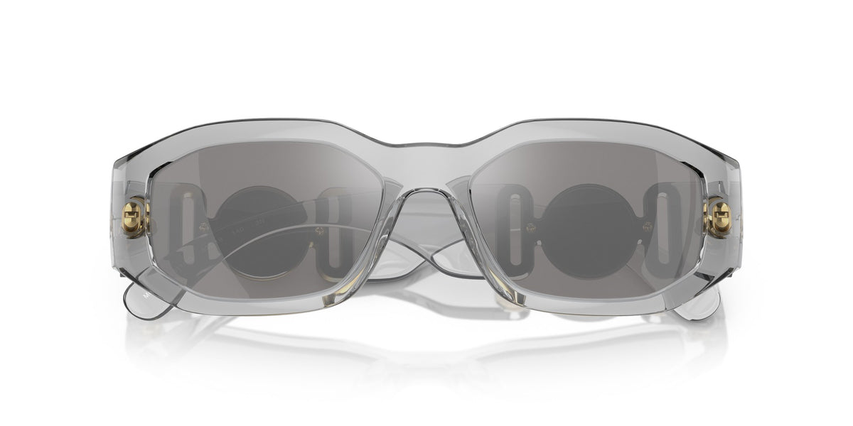 Gafas de sol Versace VE4361 311/6G gris transparente espejo, foto 5