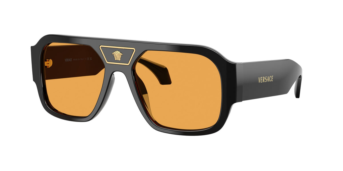 Gafas de sol Versace VE4508U GB1/7 piloto negra lentes naranja, foto 2