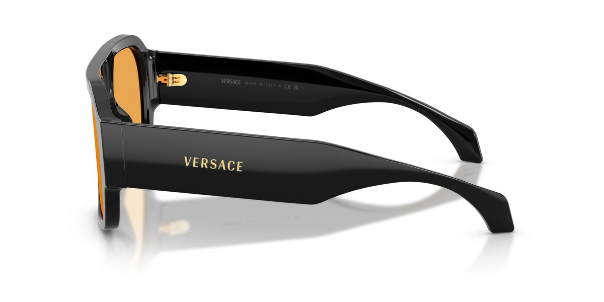 Gafas de sol Versace VE4508U GB1/7 piloto negra lentes naranja, foto 3