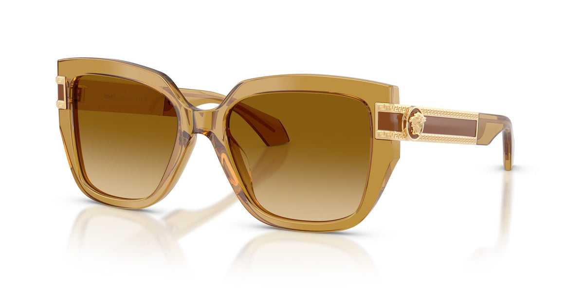 Gafas de sol Versace VE4517U 5347/2L cuadrada miel transparente, foto 3