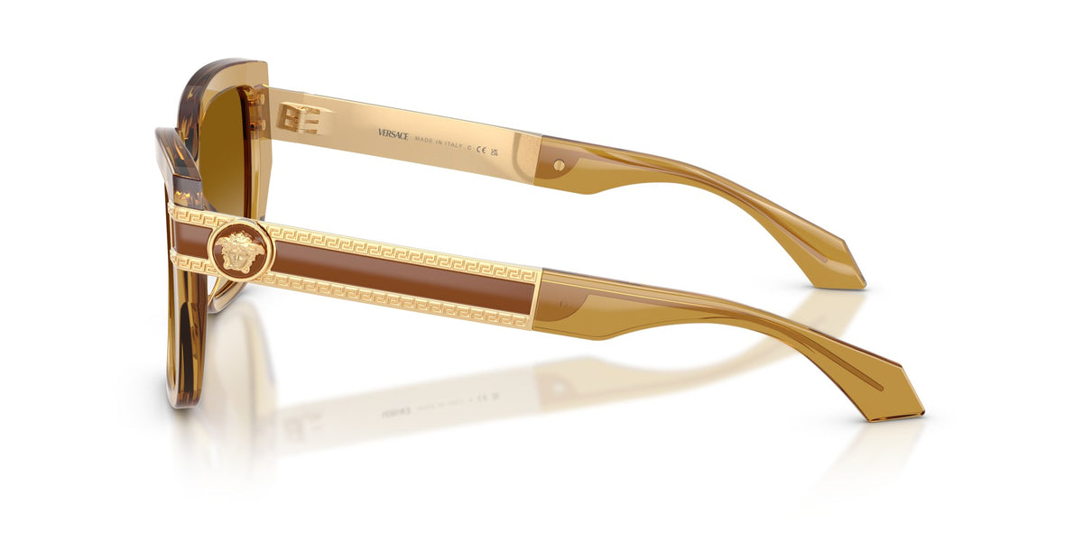 Gafas de sol Versace VE4517U 5347/2L cuadrada miel transparente, foto 4